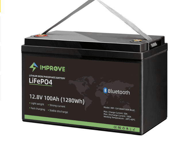 Hovedbilde IMPROVE Lithium Batteri 12V 100Ah (LiFePO4) BMS ...