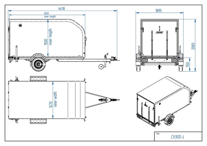 Hovedbilde Tiki Skaphenger CV300-L Sandwich