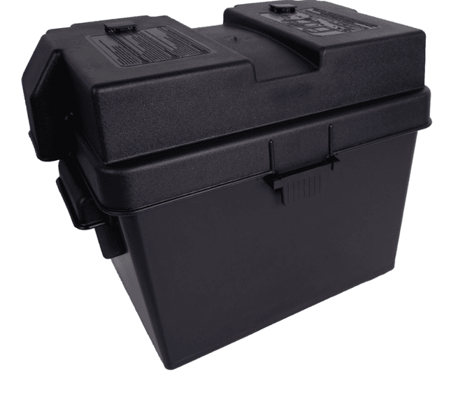 Hovedbilde  Batterikasse 280x200x215mm (innvendig) plast ...