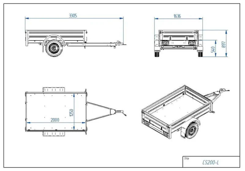 Tiki Utleiehenger CS200-L