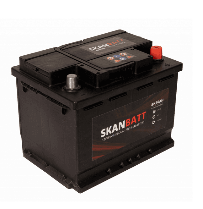 Hovedbilde SKANBATT Fritidsbatteri 12V 60AH 480CCA