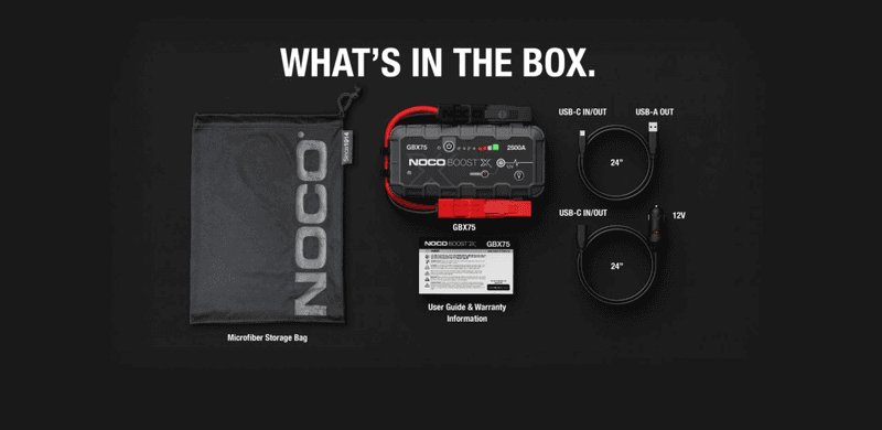 NOCO Lithium Startbooster 12V 2500Amp