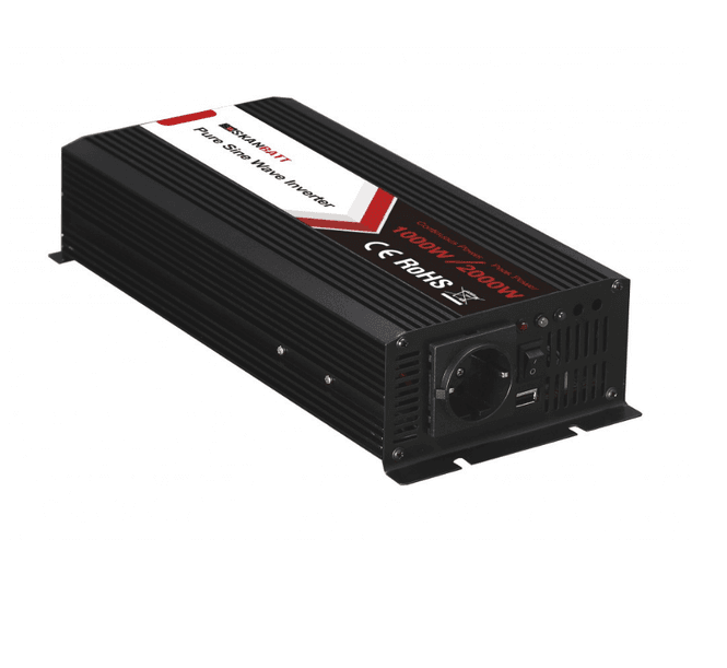 Hovedbilde SKANBATT Inverter 24V 1000W (2000W) Ren Sinus ...