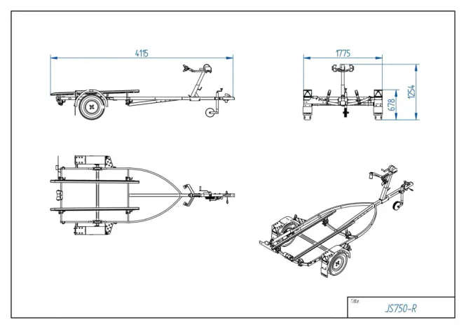 Hovedbilde Tiki Vannscooterhenger JS750-R/Jet